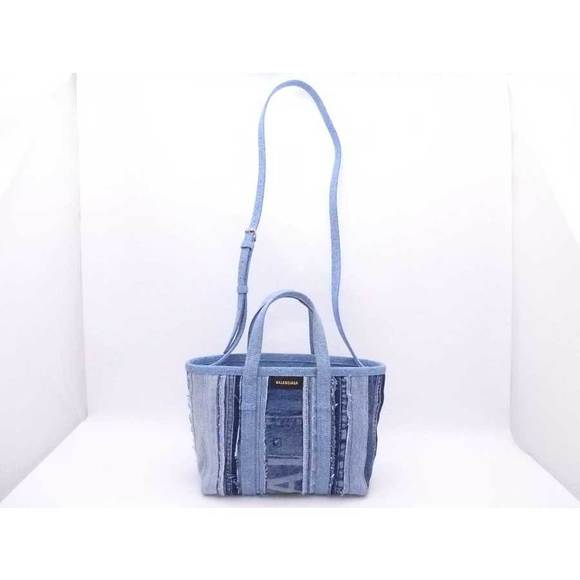 Balenciaga Denim Crossbody Blue Bag Shoulder - Picture 1 of 5